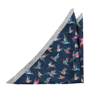 COLIBREEZE Navy blue lommeklud