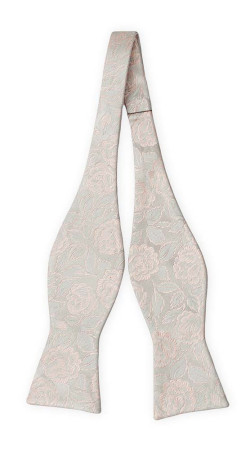 BESTMAN Silver blush ubunden butterfly