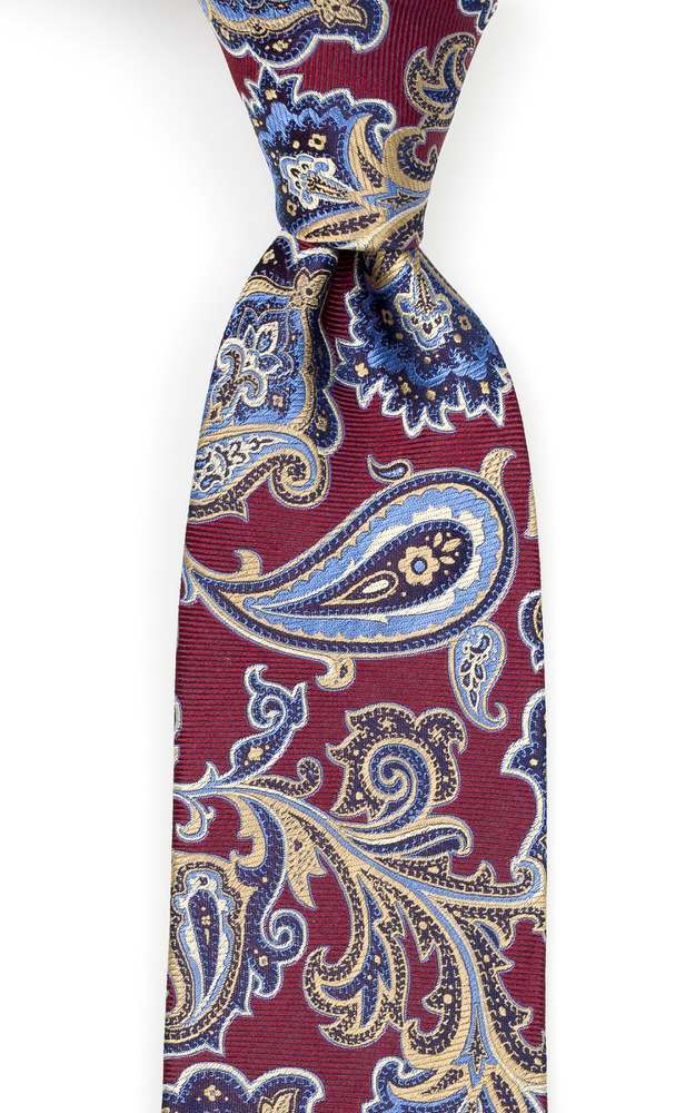 BOFFOLA Dark red klassiskt slips