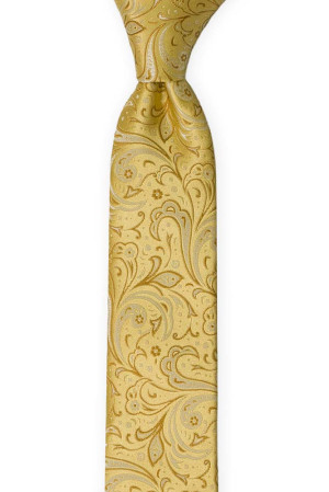 BRIDALLY Golden yellow børneslips medium
