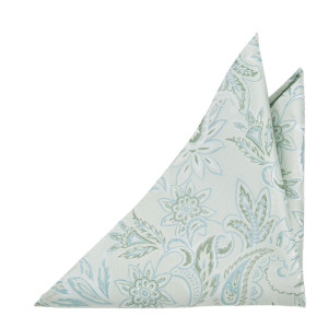 FLOURISHED PALE GREEN lommeklud