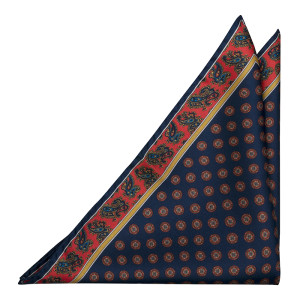 FRANCOBOLLO Navy blue lommeklud