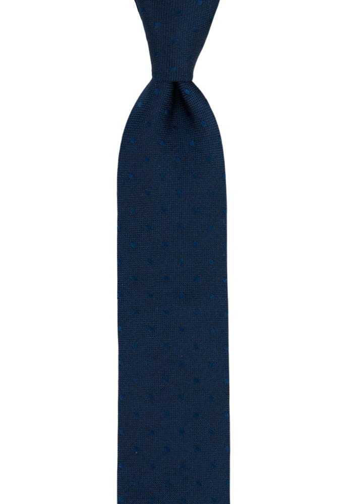 BRUDGUM Navy blue børneslips medium