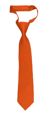 BRUDGUM Orange børneslips lille forbundet