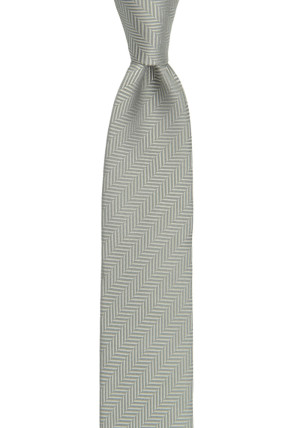 DRUMMEL Light grey børneslips medium