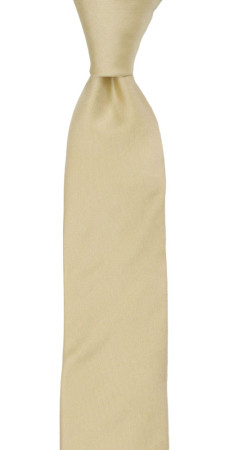 SOLID Champagne børneslips medium