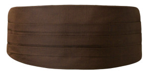 SOLID Dark brown skærf