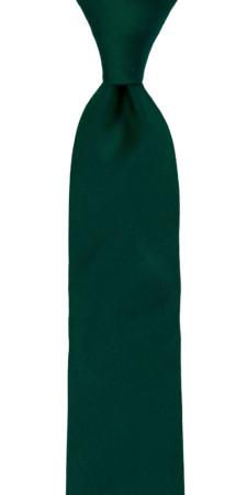 SOLID Dark green børneslips medium