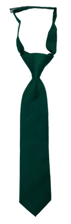 SOLID Dark green børneslips lille forbundet