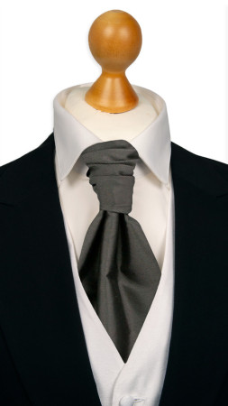 SOLID Dark grey bunden kravat
