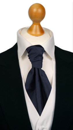 SOLID Dark navy bunden kravat
