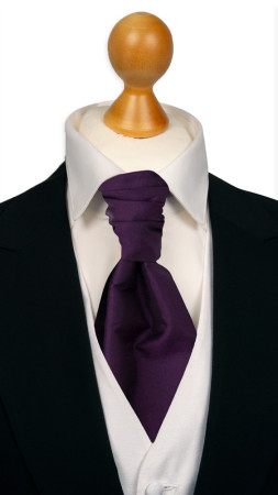 SOLID Dark purple bunden kravat