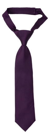 SOLID Dark purple børneslips lille forbundet