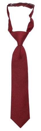 SOLID Dark red børneslips lille forbundet