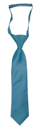 SOLID Dark turquoise børneslips lille forbundet