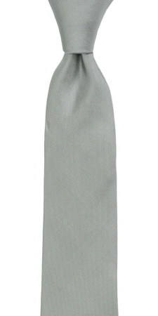 SOLID Grey børneslips medium