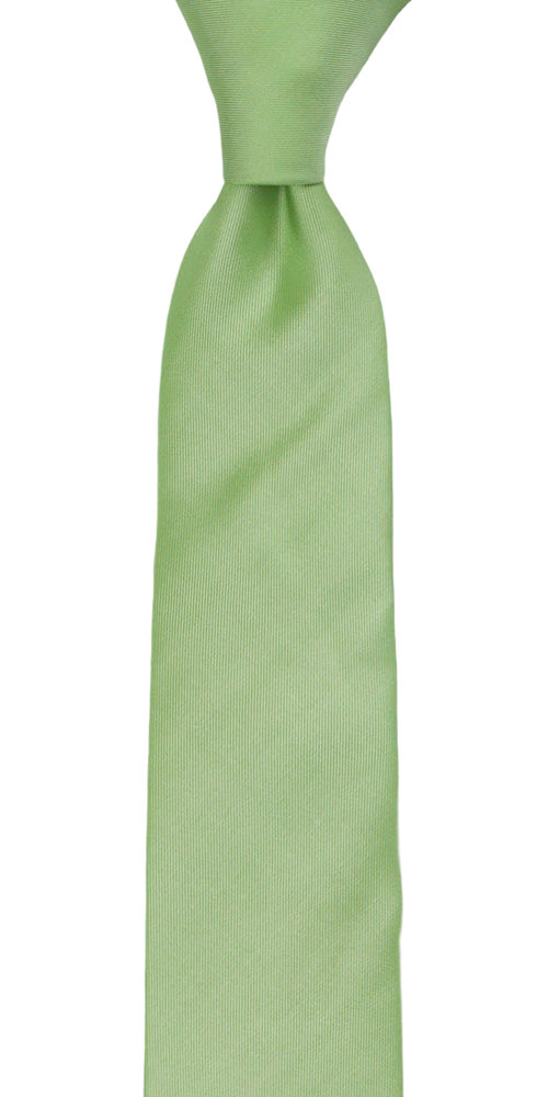 SOLID Light green børneslips medium