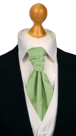 SOLID Light green bunden kravat