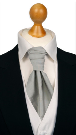 SOLID Light grey bunden kravat