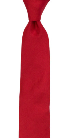 SOLID Light red børneslips medium