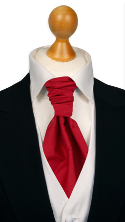 SOLID Light red bunden kravat