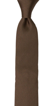 SOLID Light umber børneslips medium