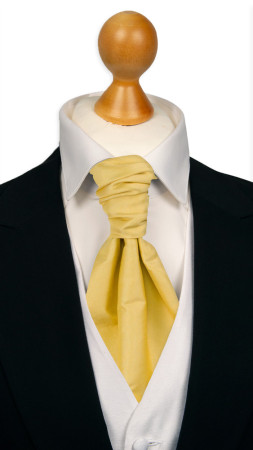 SOLID Light yellow bunden kravat
