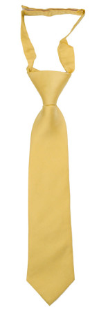 SOLID Light yellow børneslips lille forbundet