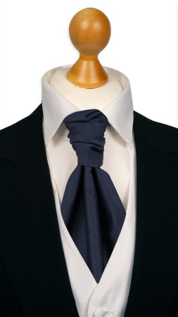 SOLID Navy blue bunden kravat
