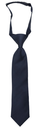 SOLID Navy blue børneslips lille forbundet