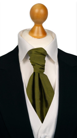SOLID Olive bunden kravat