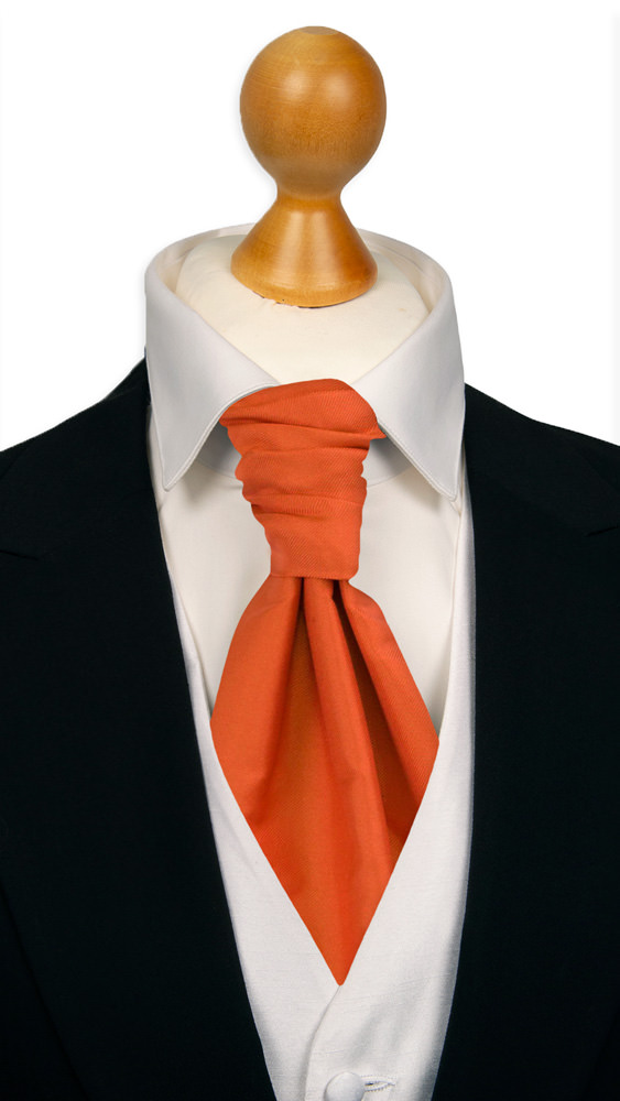 SOLID Orange bunden kravat
