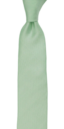 SOLID Pastel green børneslips medium