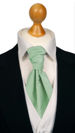 SOLID Pastel green bunden kravat