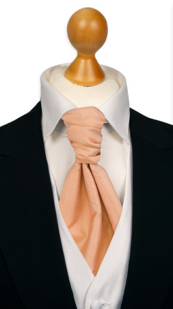 SOLID Peach bunden kravat