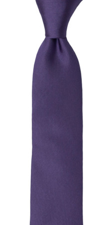 SOLID Purple børneslips medium