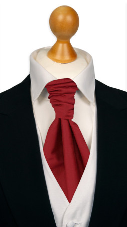 SOLID Red bunden kravat