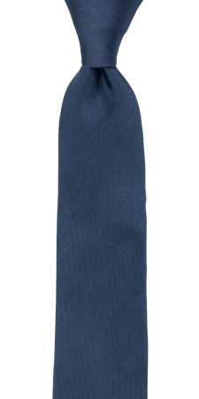 SOLID Steel blue børneslips medium