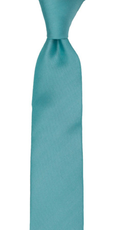 SOLID Turquoise børneslips medium