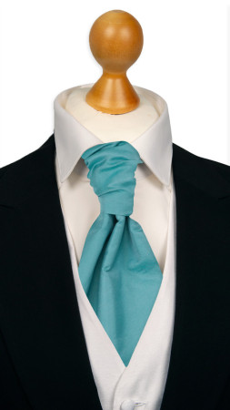 SOLID Turquoise bunden kravat