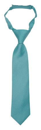 SOLID Turquoise børneslips lille forbundet