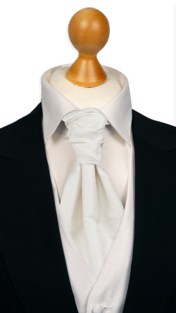 SOLID White bunden kravat