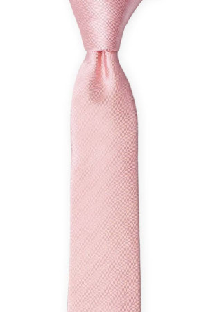 JAGGED Blush pink børneslips medium