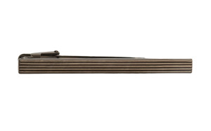 Long striped Gun metal slipsenål
