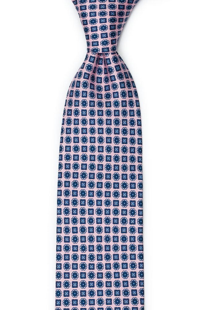 MEDAGLIONI Pink klassiskt slips