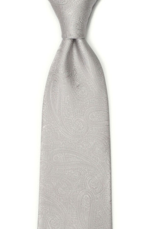 ORNATE Silver klassiskt slips