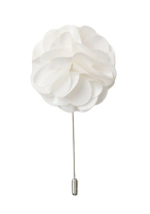 PETALS XL WHITE reversnål