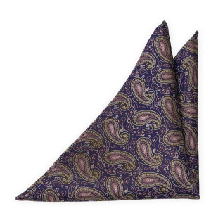 PHULKARI Dark purple lommeklud