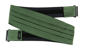 SATIN DARK SAGE skærf