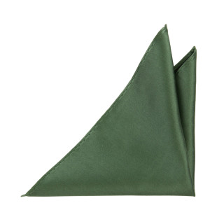 SATIN DARK SAGE lommeklud